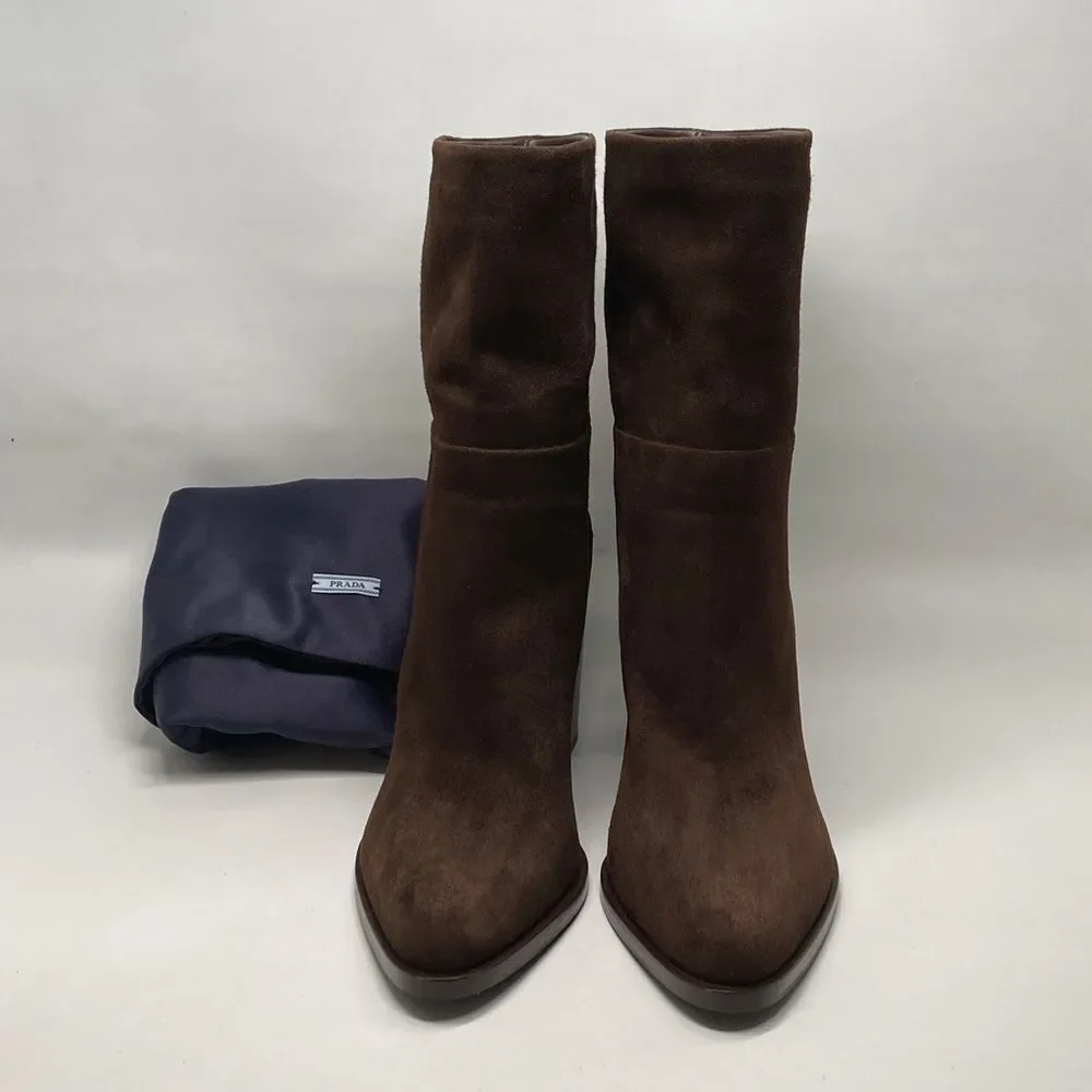 Prada Suede Booties size 39.5
